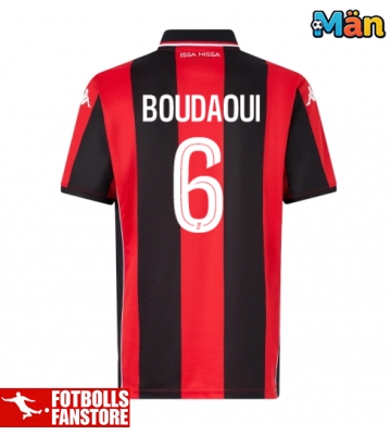 OGC Nice Hicham Boudaoui #6 Hemmatröja 2025-26 Kortärmad